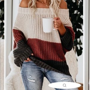 Off the shoulder sweater from Vici